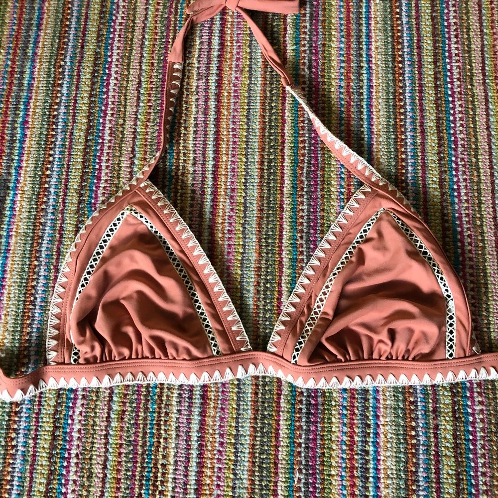 Orange Bathing Suit Top